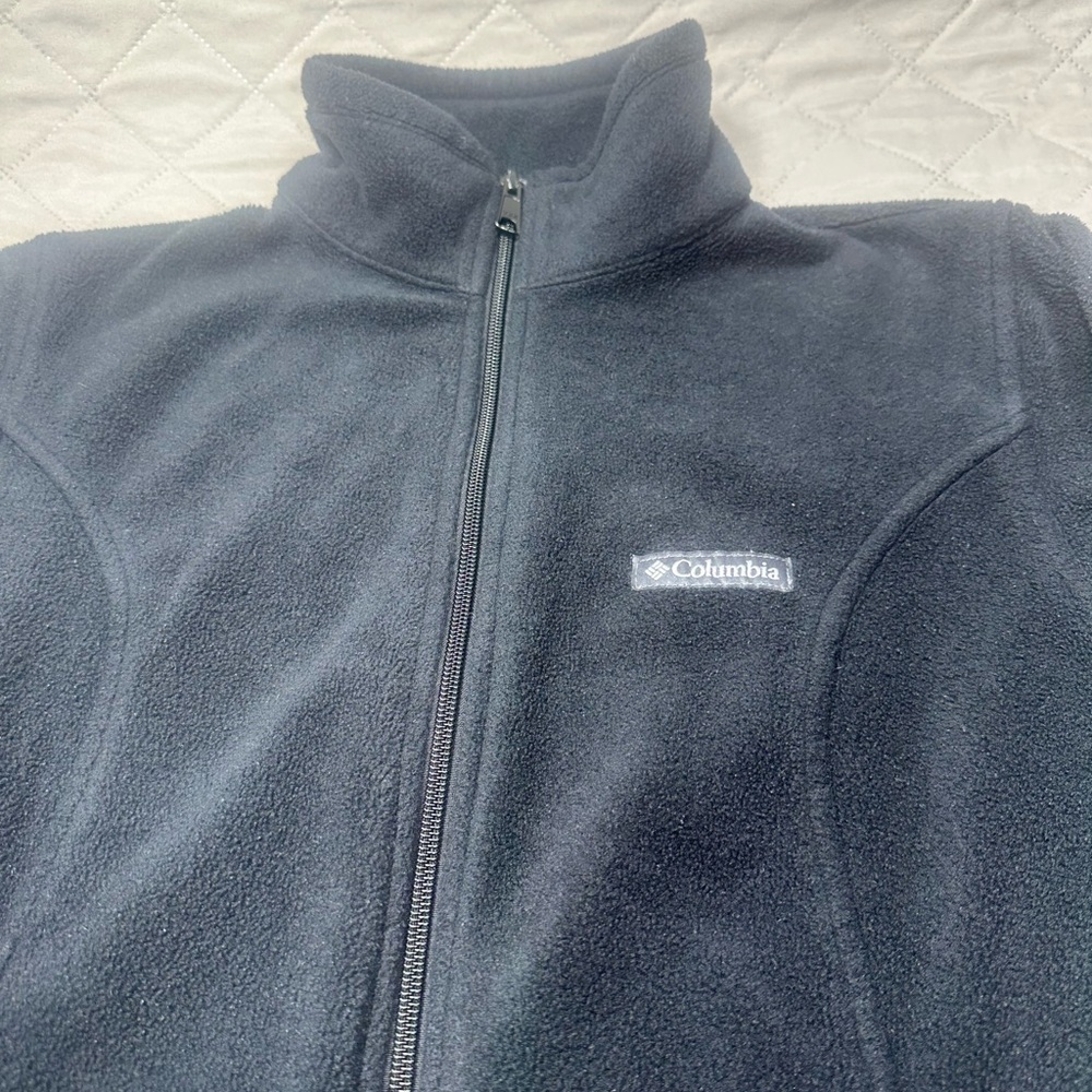 Columbia Charcoal Full-Zip Fleece Jacket